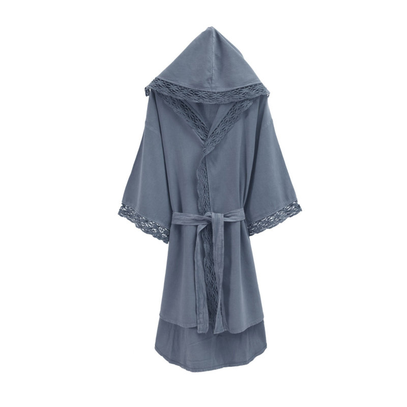 Peignoir Bosel 100% coton éponge neutre au-dessus du genou avec poches, L / XL