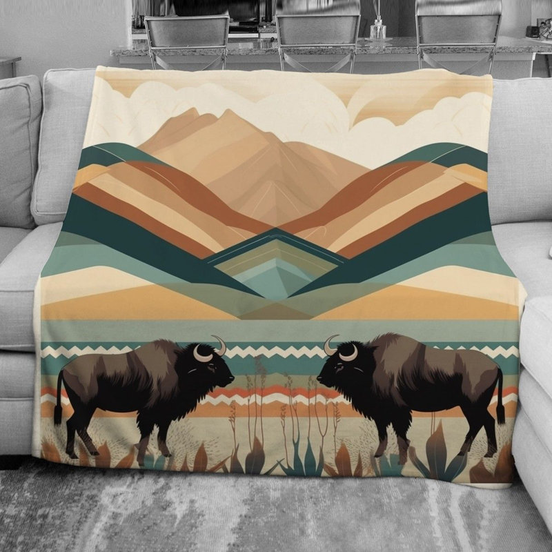  Couverture polaire Buffalo, Jeté