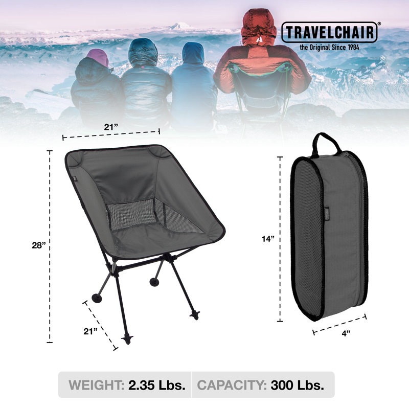 Romeo Folding Camping Chair, Black