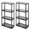 Unité de rangement légère à hauteur fixe 4 tablettes Grace Living
