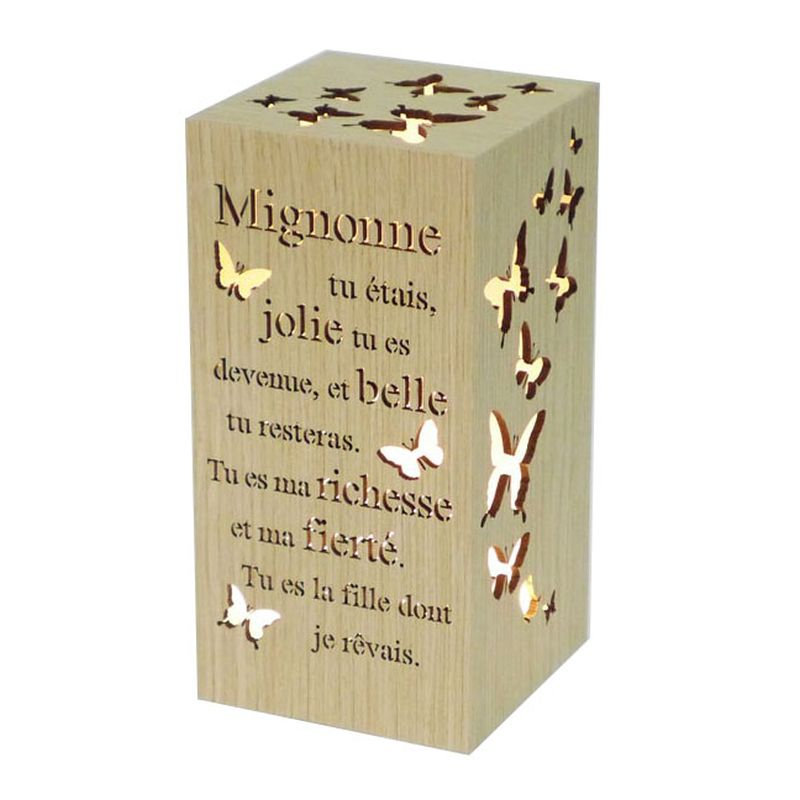 Papillons et veilleuse textuelle en français