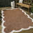 Manado Classic Cottage Two-Tone Scalloped Terra/Cream Indoor/Outdoor Rug-184000278