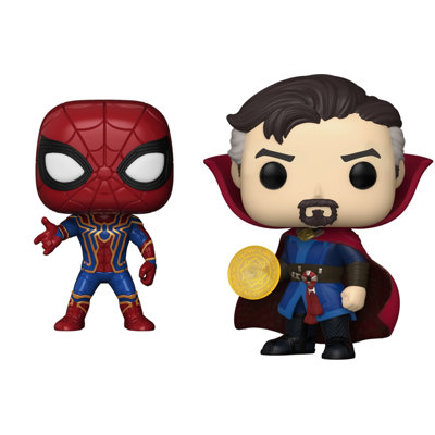 2 Piece Marvel Iron Spider and Doctor Strange Multiverse of Madness Figurine Set -  Funko Pop!, FU-2PC-SMDS