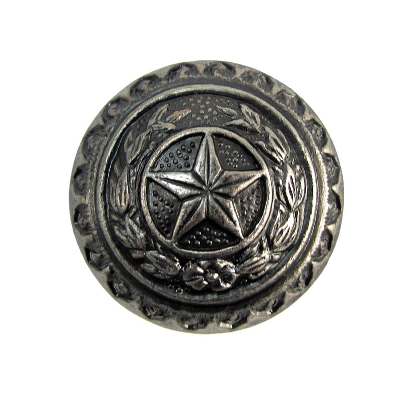 Poignée ronde de 3/4 po de diamètre, Étain