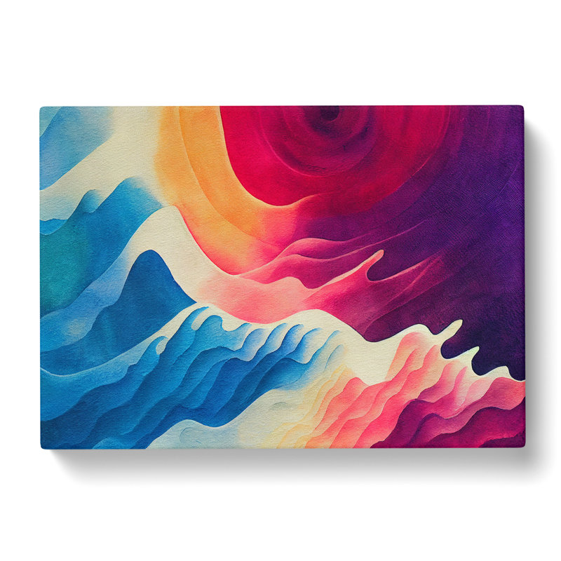 Edgy Modern Abstract - Wrapped Canvas, 40cm H x 60cm W x 3cm D