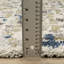 Tapis ivoire / bleu à poils longs Aveline-1125831740
