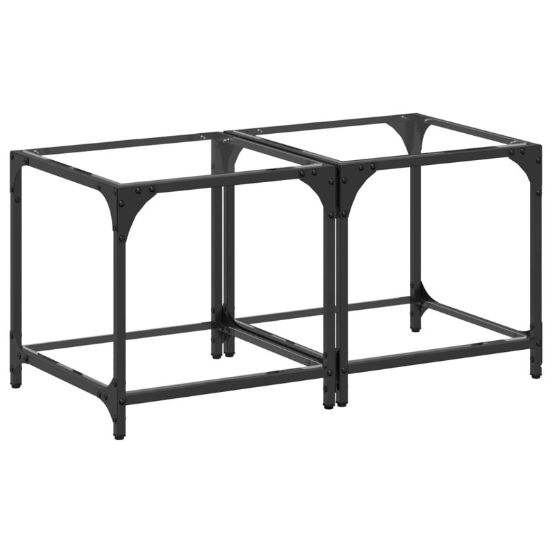 Daelani Coffee Table with Storage, Transparent, 40cm H x 40cm L x 40cm W