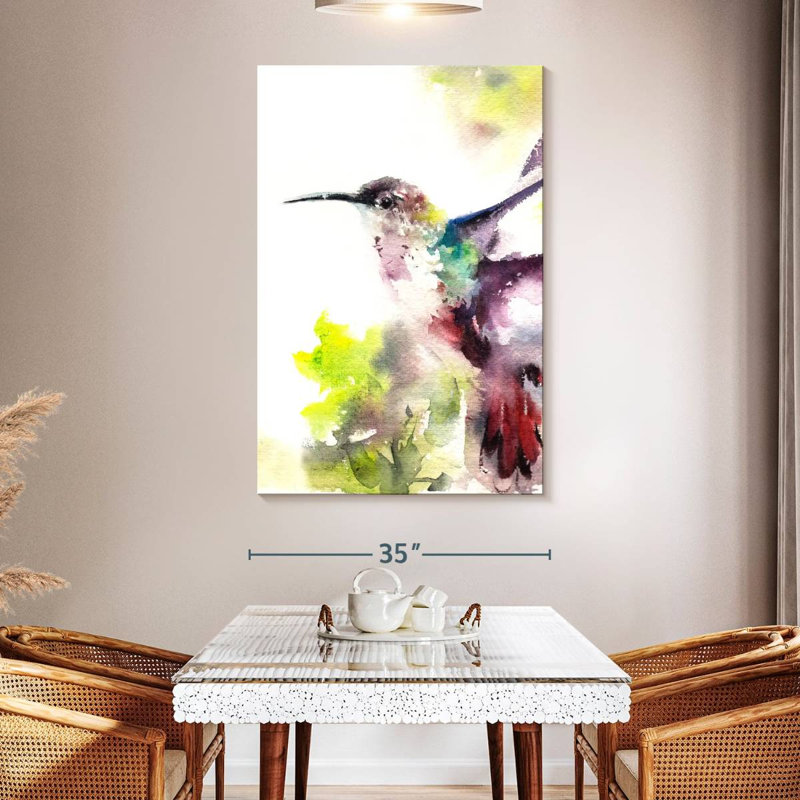 Brampt Hummingbird Hues, 51" H x 34" W