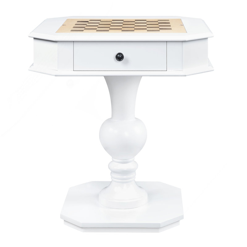 Table de jeu avec 2 tiroirs, H 30 po x L 28 po x l 28 po