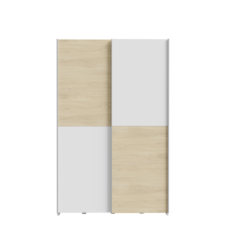 Myrtil 2 Door Manufactured Wood Wardrobe, 190cm H x 120cm W x 61cm D