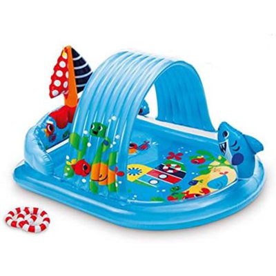 Piscine gonflable pour enfants Shark Play Center, 61,5 po X 51 po X 33 po, 2 ans et plus