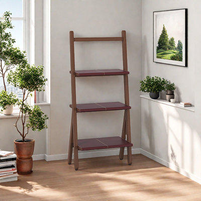 A bookcase with novel and fashionable art