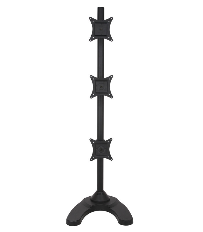 Triple Vertical Monitor Desk Stand