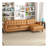 Christopher Tan Leather Electric Inclining Sofa Left Facing