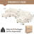 137" Faux Rabbit Fur Sectional Sofa With Ottoman-741824589