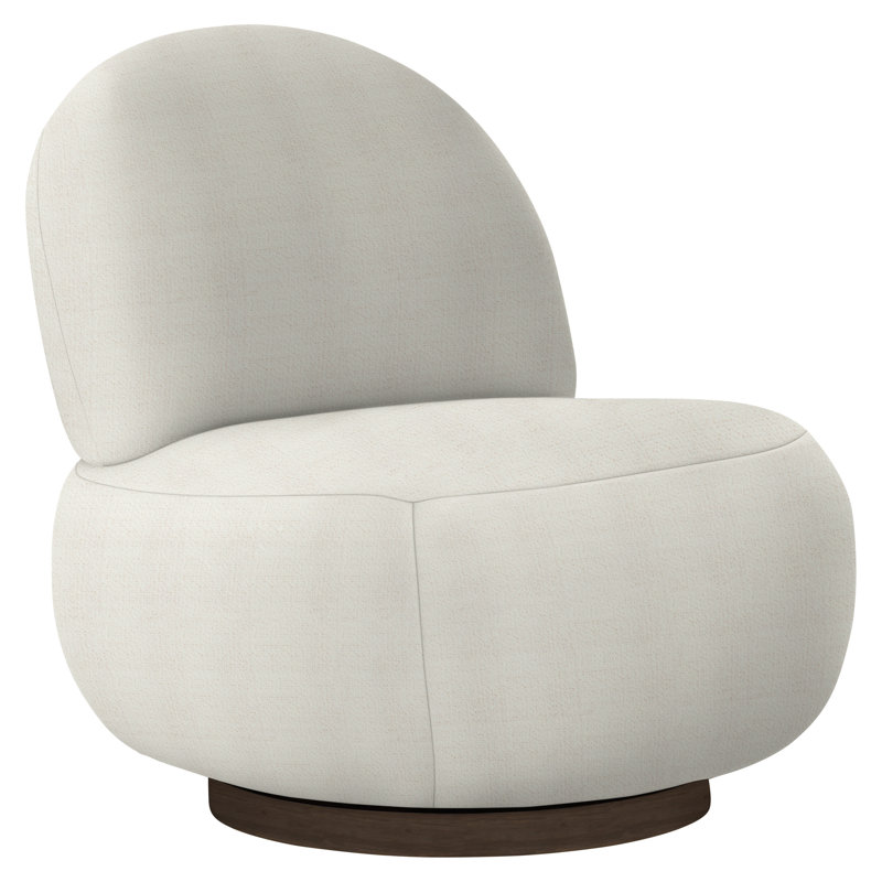 Lulu 29'' Wide Swivel Side Chair, Molasses, Dorado Snow Crypton® Chenille 5558-000