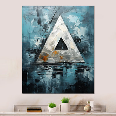 " Triangle Trance Shimmering Silver I "