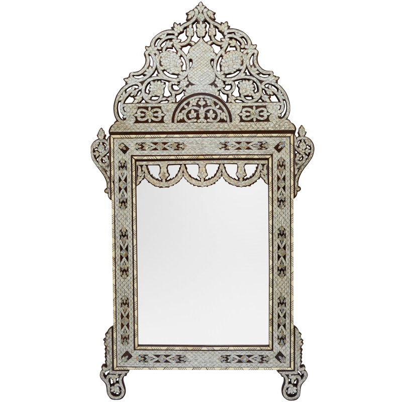 Damascene Flat Coquillage Wall Mirror