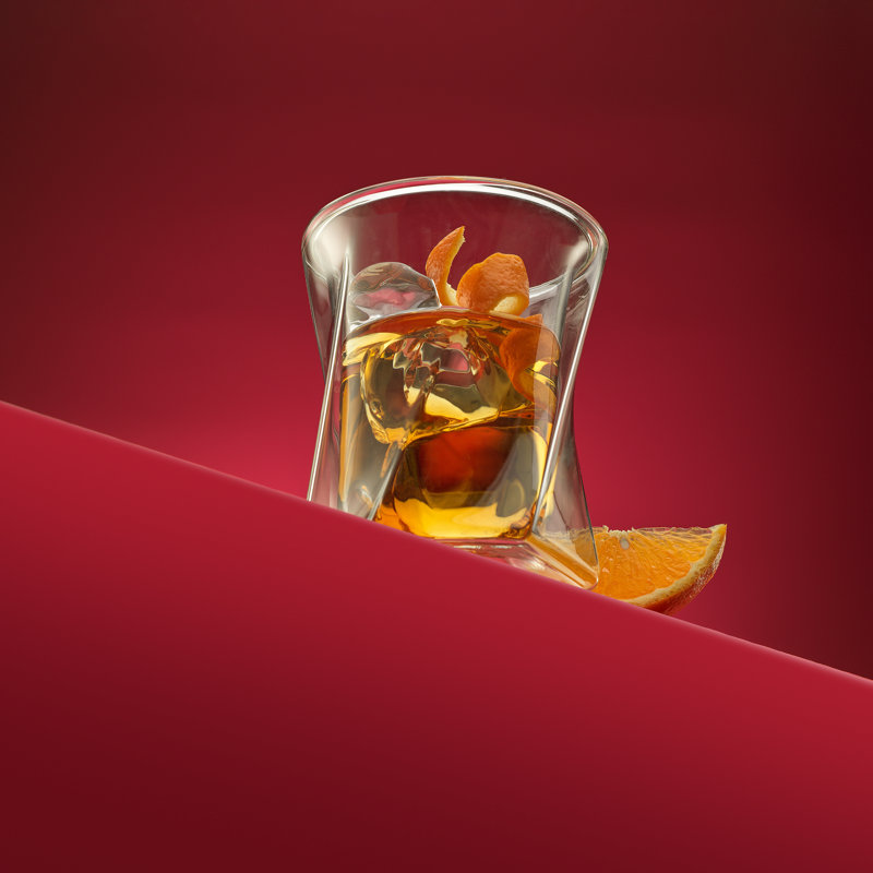 Verre à whisky à double paroi JoyJolt Lacey, 10 oz