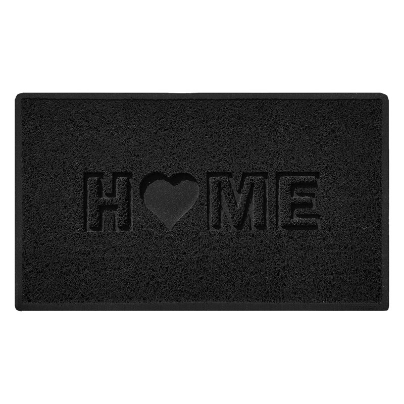 Non-Slip Indoor / Outdoor Doormat, Black, 45cm W x 75cm L