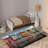 Chic Bohemian Style With Pile Soft Printed Rug Featuring an Exquisite Floral Design for a Sophisticated Interior Decor Enhancement-1011083037