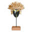 Golden Queen Wood and Copper Bust