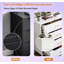 Armoire en métal à 4 tiroirs, commode multifonctionnelle et casier de rangement (noir)-1393599680