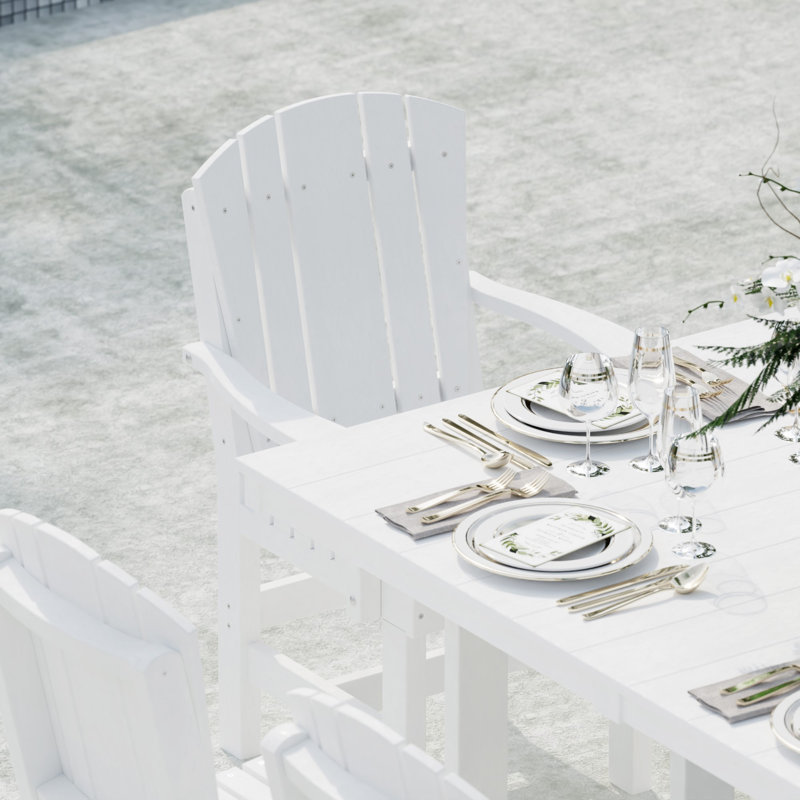 Heritage Dining Set, White, 7-Piece