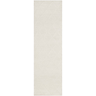 Tapis ivoire / ivoire tissé à la main en laine et soie de bambou Millie par Ralph Lauren