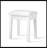 Solid + Manufactured Wood Accent Stool