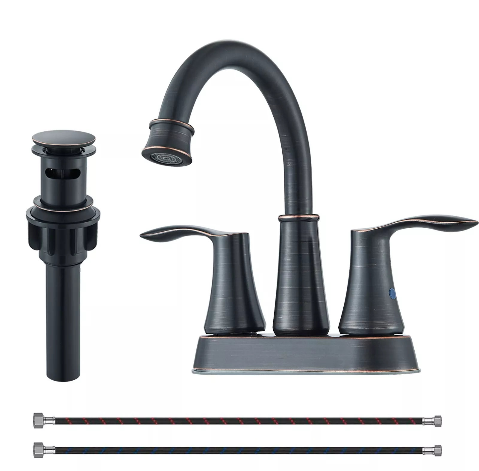 Nabiyy 4 Inch Bathroom Faucet Oil Rubbed Bronze Bath Faucet 2 Handle ...