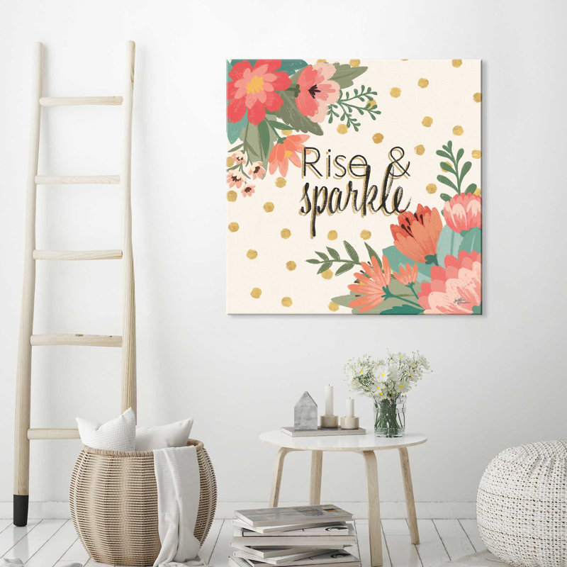 «Gorgeous IV», art textuel, H 18 po x l 18 po x P 1 po, Toile tendue