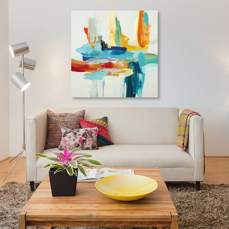 «Synergy II», reproduction sur toile, H 18 po x l 18 po x P 1,5 po, Pas de tapis, Toile tendue