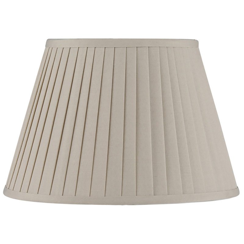 Kaat Polyester Blend Empire Lamp Shade ( Screw On ), Taupe, 25.5cm H x 40cm W x 40cm D
