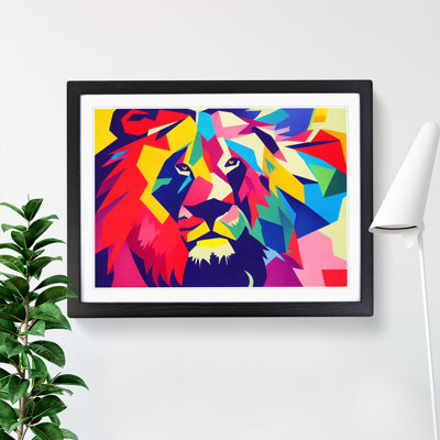 Abstract Lion Vol.2 - Framed Print