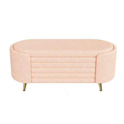 Modern Storage Ottoman, Upholstered Storage Bench, End Of Bed Bench