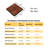 Acacia Wood Interlocking Deck Tiles Checker Pattern