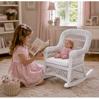 Kid's Rocking Chair with Cushion