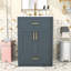 Élégant meuble-lavabo peu encombrant avec lavabo en céramique intégré et grand espace de rangement-805117863
