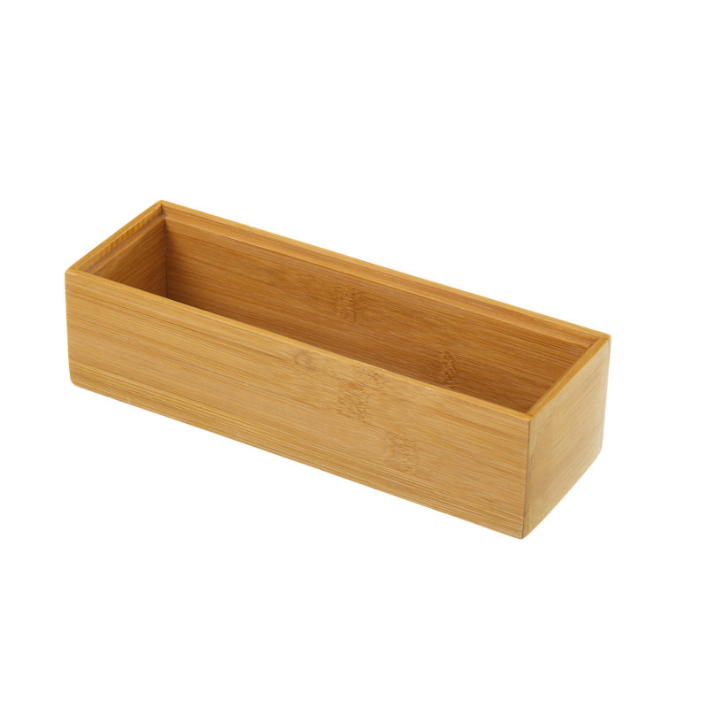 Marilee Bamboo Rectangle Utensil Crock, 6.5cm H x 23cm W x 7.8cm D