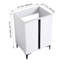 Meuble-lavabo à fermeture en douceur pour petite salle de bain