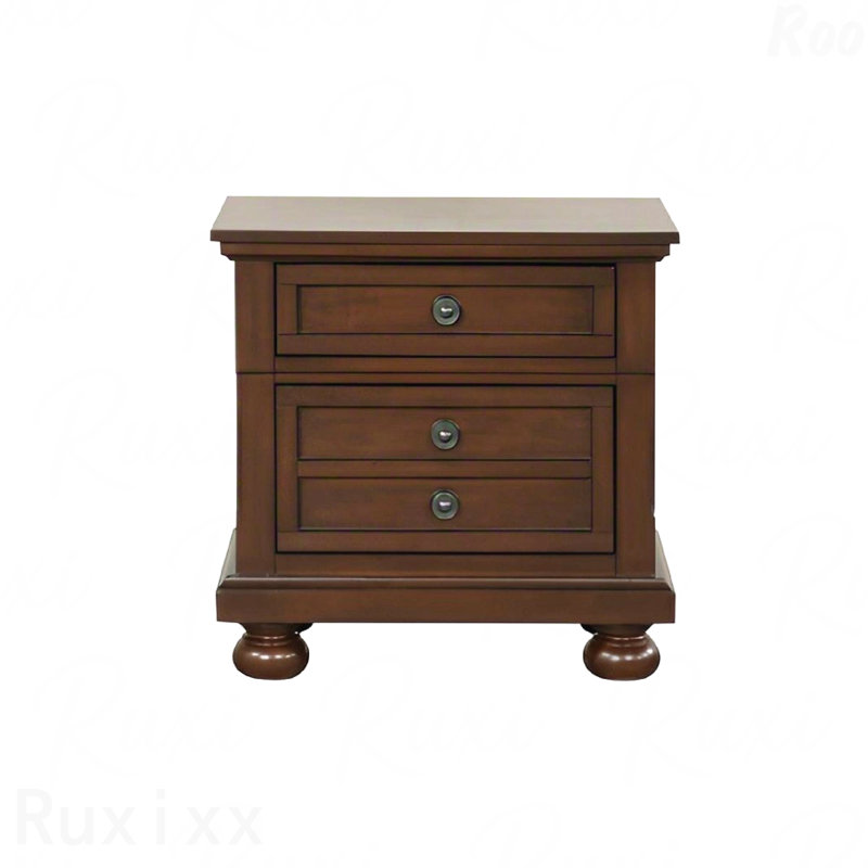 Table de chevet cerise foncée