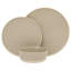 Service de vaisselle Gibson Elite Humphrey Lane 12 pièces (service pour 4) assiettes et bols en grès céramique réactive - blanc-124521494