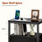 Nightstand with Charging Station and 2 Fabric Drawers, Bedside Table with USB Ports and Outlets, End Table with Open Shelf-1896140757-1911725109