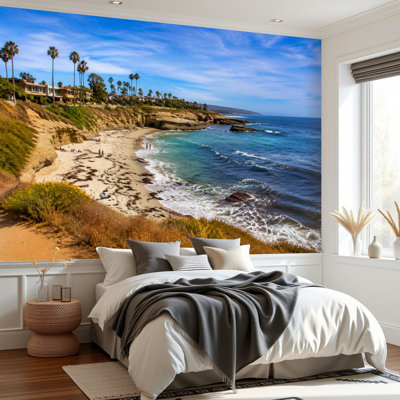 Papier peint adhésif autocollant La Jolla Coastal Southern California San Diego P Décoration murale en papier autocollant amovible pour salon