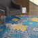 Tapis bleu / jaune Lahoma