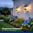 9'' Solar LED Wall Lanterns with Bulbs and Dusk-to-Dawn Sensor (2-Pack)