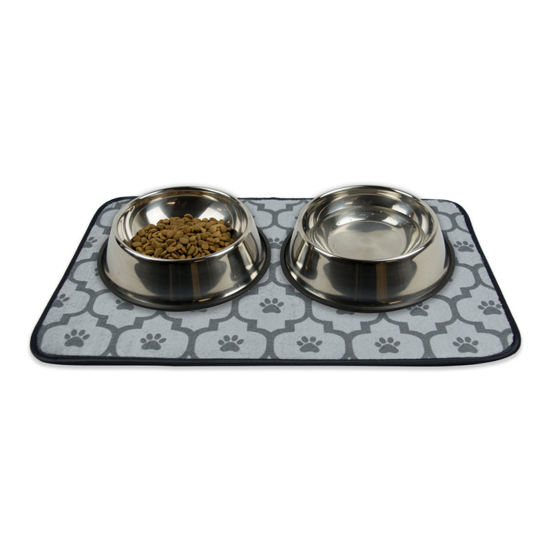 Tapis pour animal de compagnie Guidi, l 12 po x P 9 po x H 2 po, Gris