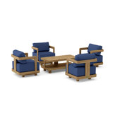 Granada Outdoor 5 - Piece Teak Conversation Set
