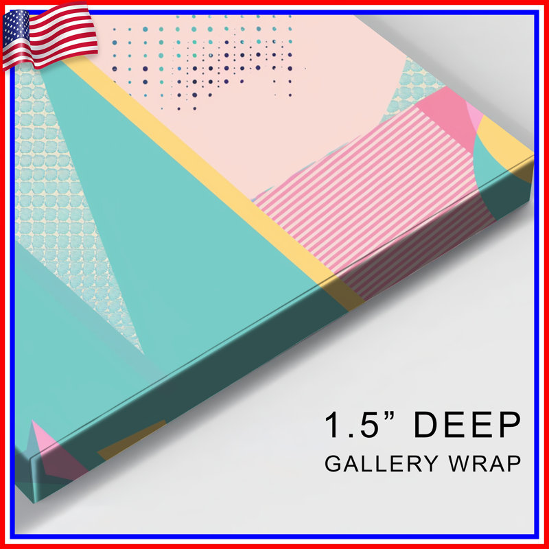 Abstract Canvas  Gallery Wrap - Art Wall Decor in Many Sizes, 16 x 16 inches